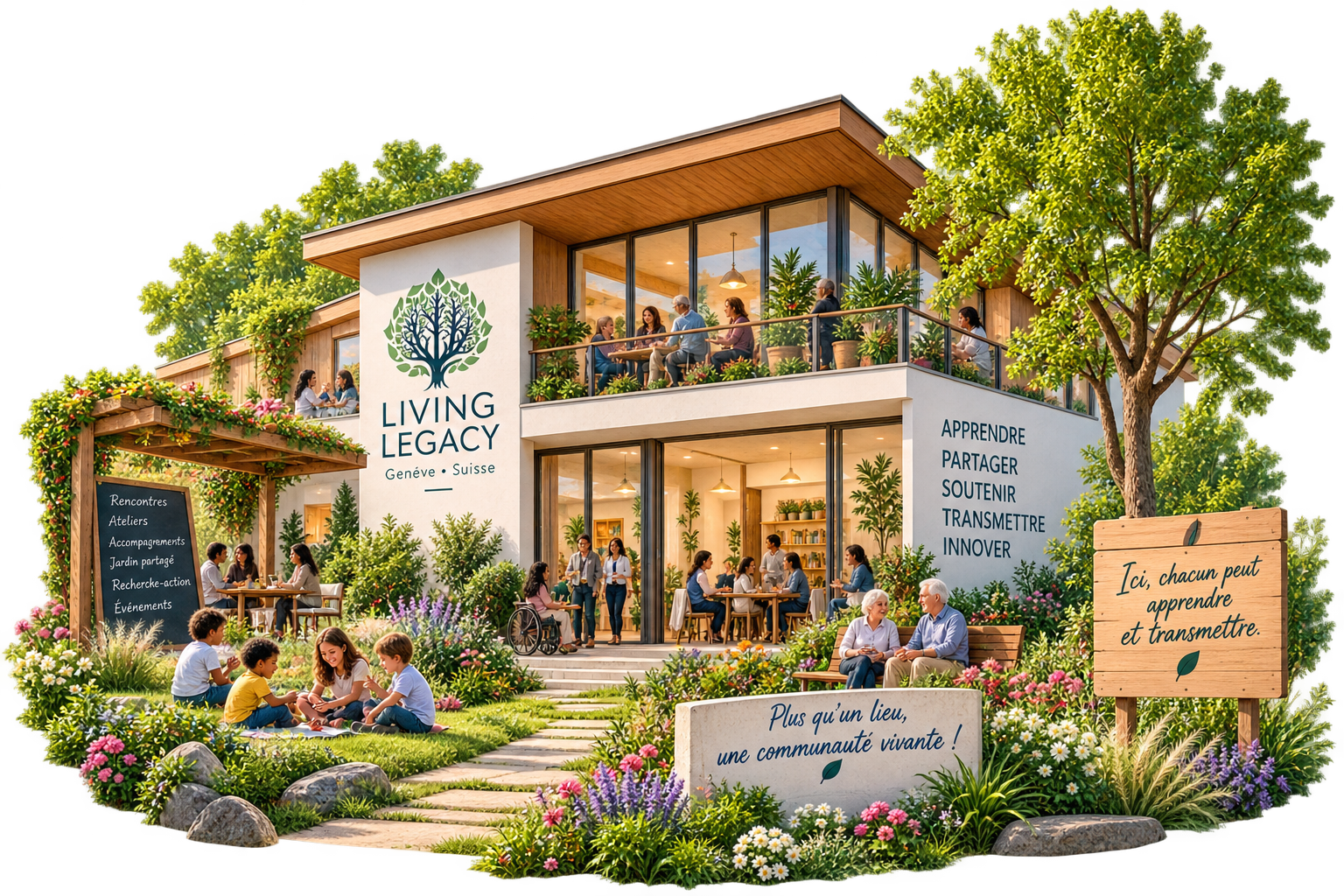 Maison Living Legacy, lieu intergénérationnel d'apprentissage et de transmission
